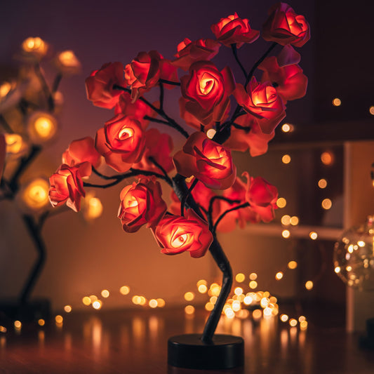 Glowing Rose Tree Lamp